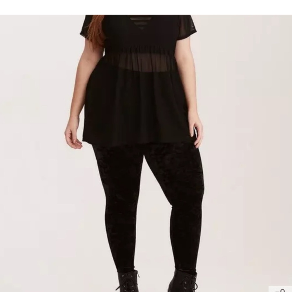 Torrid Crushed Velvet Leggings